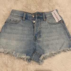 brand new pacsun button fly jean shorts